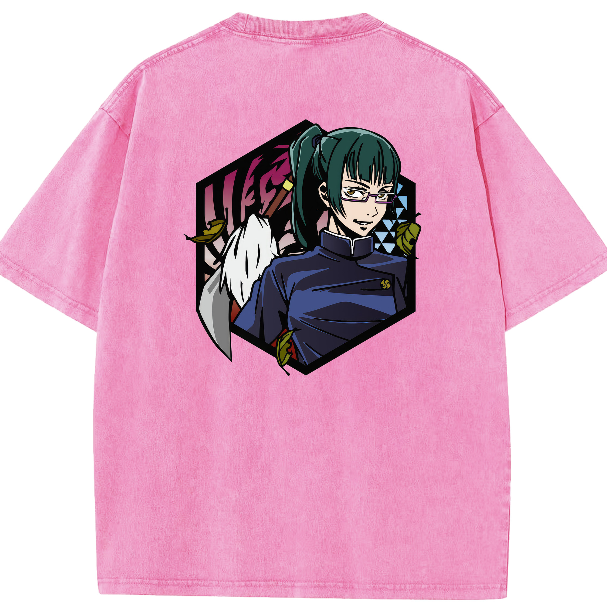 （画像用） 呪術廻戦 Jujutsu Kaisen 綿100% ヴィンテージ風 半袖Tシャツ（背面プリント）